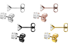 Laden Sie das Bild in den Galerie-Viewer, Kristall Ohrstecker Ohrringe Paar piercinginspiration®
