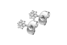 Laden Sie das Bild in den Galerie-Viewer, Multiple Kristalle Blume Ohrstecker Ohrringe Paar piercinginspiration®