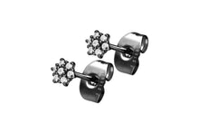 Laden Sie das Bild in den Galerie-Viewer, Multiple Kristalle Blume Ohrstecker Ohrringe Paar piercinginspiration®