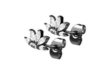 Laden Sie das Bild in den Galerie-Viewer, Ohrstecker Ohrringe Lotus Kristalle Paar piercinginspiration®