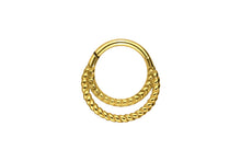 Laden Sie das Bild in den Galerie-Viewer, Doppel Clicker Ring Gedreht piercinginspiration®