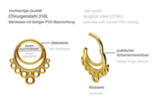 Laden Sie das Bild in den Galerie-Viewer, Clicker Doppel Ring Kreise piercinginspiration®