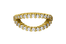 Laden Sie das Bild in den Galerie-Viewer, Multiple Kristalle Zweifach Doppel Ring Clicker piercinginspiration®