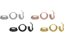 Laden Sie das Bild in den Galerie-Viewer, Clicker Ring 3 Gedrehte Ringe Segmentring piercinginspiration®