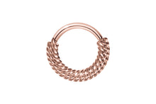 Laden Sie das Bild in den Galerie-Viewer, Clicker Ring 3 Gedrehte Ringe Segmentring piercinginspiration®