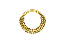 Laden Sie das Bild in den Galerie-Viewer, Clicker Ring 3 Gedrehte Ringe Segmentring piercinginspiration®