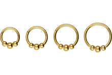 Laden Sie das Bild in den Galerie-Viewer, 3 Kugeln Clicker Ring piercinginspiration®