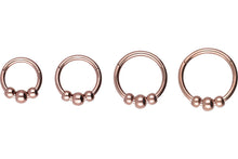 Laden Sie das Bild in den Galerie-Viewer, 3 Kugeln Clicker Ring piercinginspiration®