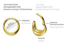 Laden Sie das Bild in den Galerie-Viewer, 3 Reihen Clicker piercinginspiration®