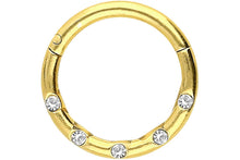 Laden Sie das Bild in den Galerie-Viewer, Basic Kristall Ring Clicker piercinginspiration®