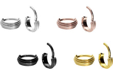 Laden Sie das Bild in den Galerie-Viewer, 5 Ringe Fünffach Ring Clicker piercinginspiration®