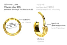 Laden Sie das Bild in den Galerie-Viewer, 5 Ringe Fünffach Ring Clicker piercinginspiration®