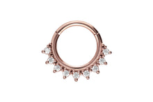 Laden Sie das Bild in den Galerie-Viewer, Clicker Ring Multiple Spitzen Kristall piercinginspiration®