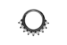 Laden Sie das Bild in den Galerie-Viewer, Clicker Ring Multiple Spitzen Kristall piercinginspiration®