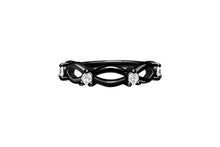 Laden Sie das Bild in den Galerie-Viewer, Geflochten Doppelt Gedreht Kristall Clicker Ring piercinginspiration®