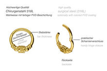 Laden Sie das Bild in den Galerie-Viewer, Clicker Ring Maya Segmentring piercinginspiration®