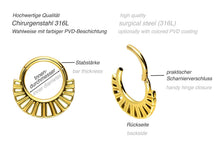 Laden Sie das Bild in den Galerie-Viewer, Clicker Ring Maya Neu Segmentring piercinginspiration®