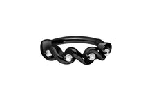 Laden Sie das Bild in den Galerie-Viewer, Kristall Geflochten Doppelt Gedreht Clicker Ring piercinginspiration®