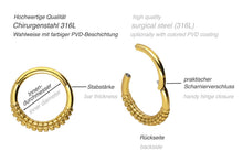 Laden Sie das Bild in den Galerie-Viewer, Kolben Clicker Ring piercinginspiration®