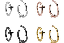 Laden Sie das Bild in den Galerie-Viewer, Kreuz Clicker Ring Segmentring piercinginspiration®