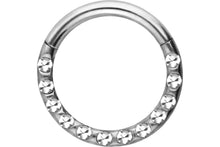 Laden Sie das Bild in den Galerie-Viewer, Clicker Ring 14 Epoxy Kristalle Segmentring piercinginspiration®