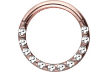 Laden Sie das Bild in den Galerie-Viewer, Clicker Ring 14 Epoxy Kristalle Segmentring piercinginspiration®