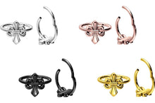 Laden Sie das Bild in den Galerie-Viewer, Heraldische Lilie Clicker Ring piercinginspiration®