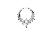 Laden Sie das Bild in den Galerie-Viewer, Oriental Kugeln Kristalle Clicker Ring piercinginspiration®