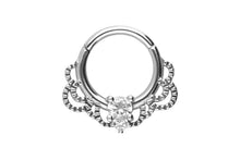 Laden Sie das Bild in den Galerie-Viewer, Oriental Kristall Ring Clicker piercinginspiration®