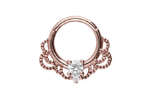 Laden Sie das Bild in den Galerie-Viewer, Oriental Kristall Ring Clicker piercinginspiration®
