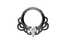 Laden Sie das Bild in den Galerie-Viewer, Oriental Kristall Ring Clicker piercinginspiration®