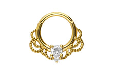 Laden Sie das Bild in den Galerie-Viewer, Oriental Kristall Ring Clicker piercinginspiration®