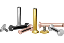Laden Sie das Bild in den Galerie-Viewer, Titan Mini Rund Labret Innengewinde Flache Disc Ohrpiercing piercinginspiration®