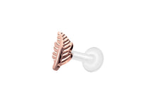 Laden Sie das Bild in den Galerie-Viewer, PTFE Blatt Titan Innengewinde Labret Ohrpiercing piercinginspiration®