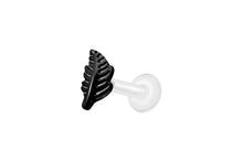 Laden Sie das Bild in den Galerie-Viewer, PTFE Blatt Titan Innengewinde Labret Ohrpiercing piercinginspiration®