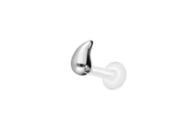 Laden Sie das Bild in den Galerie-Viewer, PTFE Titan Träne Innengewinde Labret Ohrpiercing piercinginspiration®