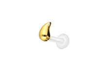 Laden Sie das Bild in den Galerie-Viewer, PTFE Titan Träne Innengewinde Labret Ohrpiercing piercinginspiration®