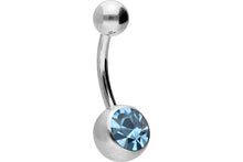 Laden Sie das Bild in den Galerie-Viewer, Kristall Bauchnabelpiercing Chirurgenstahl piercinginspiration®