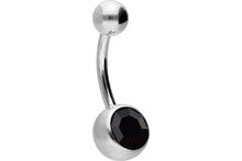 Laden Sie das Bild in den Galerie-Viewer, Titan Kristall Bauchnabelpiercing piercinginspiration®