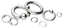 Laden Sie das Bild in den Galerie-Viewer, Titan Geschlossener Klemmkugelring piercinginspiration®