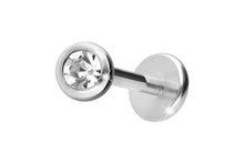 Laden Sie das Bild in den Galerie-Viewer, Titan Kristall Rund Labret Ohrpiercing piercinginspiration®