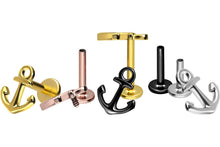 Laden Sie das Bild in den Galerie-Viewer, Titan Innengewinde Labret Anker Ohrpiercing piercinginspiration®