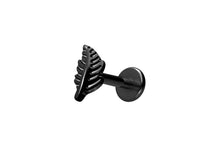 Laden Sie das Bild in den Galerie-Viewer, Titan Blatt Innengewinde Labret Ohrpiercing piercinginspiration®