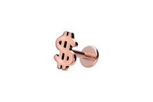 Laden Sie das Bild in den Galerie-Viewer, Titan Innengewinde Labret US Dollar Ohrpiercing piercinginspiration®