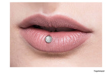 Laden Sie das Bild in den Galerie-Viewer, Titan Epoxy Rund Labret Innengewinde Ohrpiercing piercinginspiration®