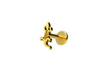Laden Sie das Bild in den Galerie-Viewer, Titan Innengewinde Labret Gecko Salamander Ohrpiercing piercinginspiration®