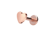 Laden Sie das Bild in den Galerie-Viewer, Titan Innengewinde Labret Herz Ohrpiercing piercinginspiration®