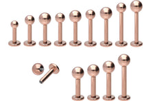 Laden Sie das Bild in den Galerie-Viewer, Titan Innengewinde Labret Ohrpiercing piercinginspiration®