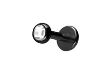Laden Sie das Bild in den Galerie-Viewer, Titan Innengewinde Labret Kristalle Flache Disc Ohrpiercing piercinginspiration®