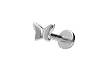 Laden Sie das Bild in den Galerie-Viewer, Titan Innengewinde Labret Schmetterling Ohrpiercing piercinginspiration®